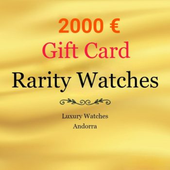 Carte cadeau avec un montant fixe de 2000€.