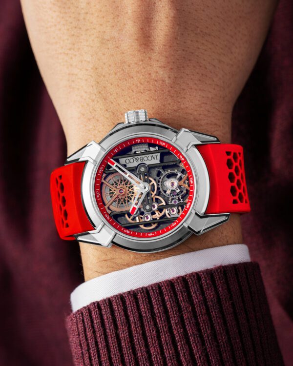 Jacob&Co Epic X Skeleton V1 Titanium Red - Image 2