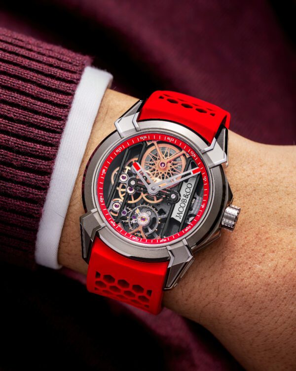 Jacob&Co Epic X Skeleton V1 Titanium Red - Image 3