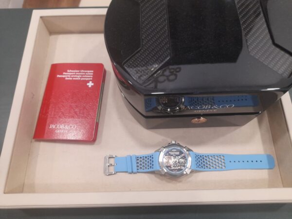 Certified Pre-Owned Jacob & Co Epic X Titanium Skeleton Sky Blue 5N - Image 3