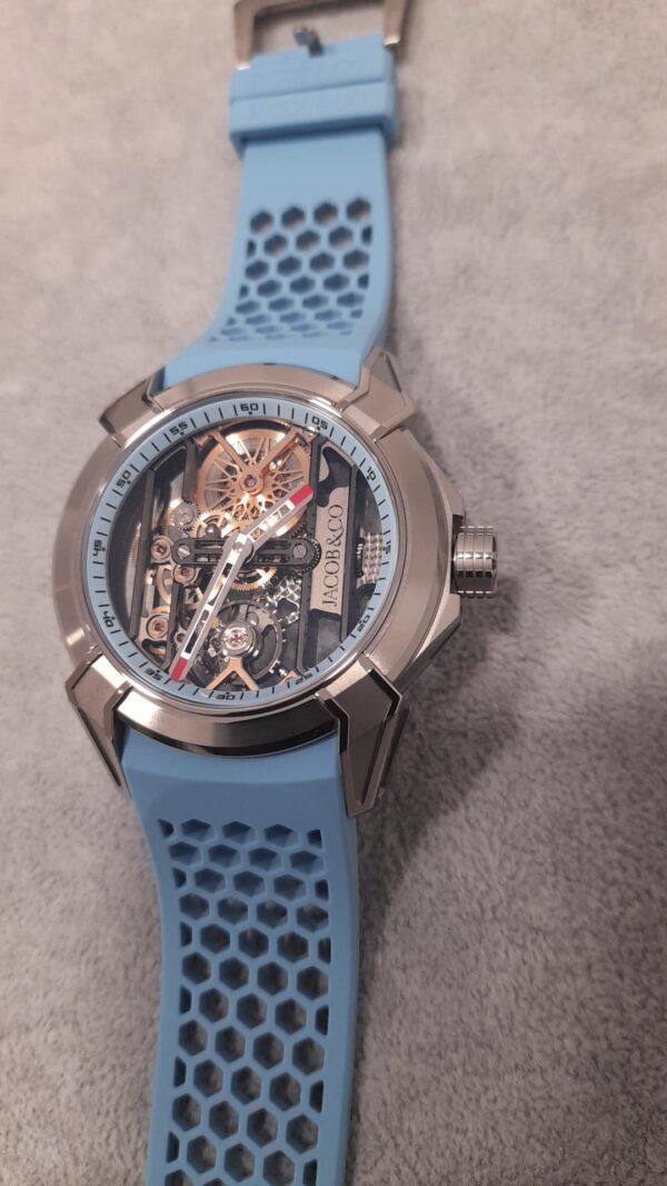 Certified Pre-Owned Jacob & Co Epic X Titanium Skeleton Sky Blue 5N - Image 2