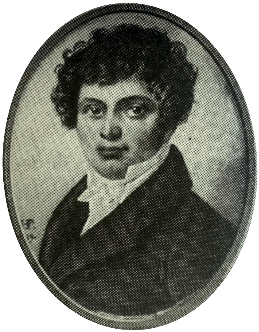 Portrait of Henri-Louis Courvoisier, oval engraving