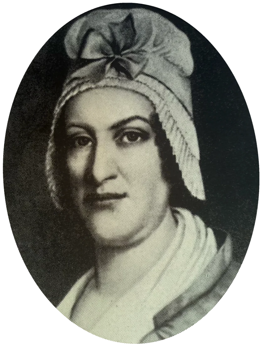 Portrait of Julie Courvoisier, née Houriet, oval engraving